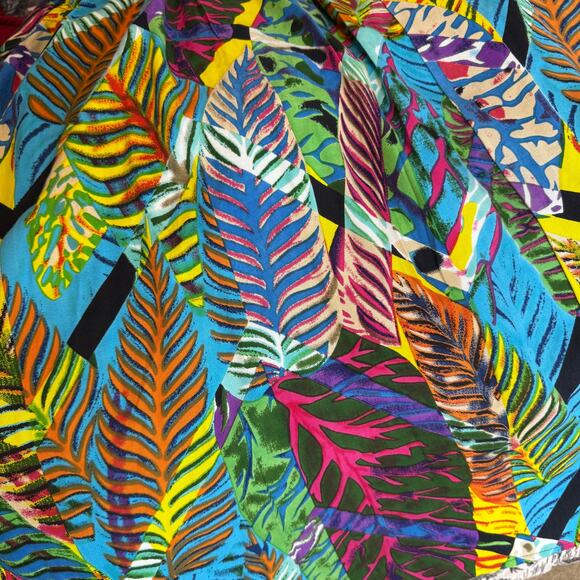 Monroe and Main Tropical Leaf Print Fit and Flare Midi Sundress Size 1X NWT - Picture 10 of 13